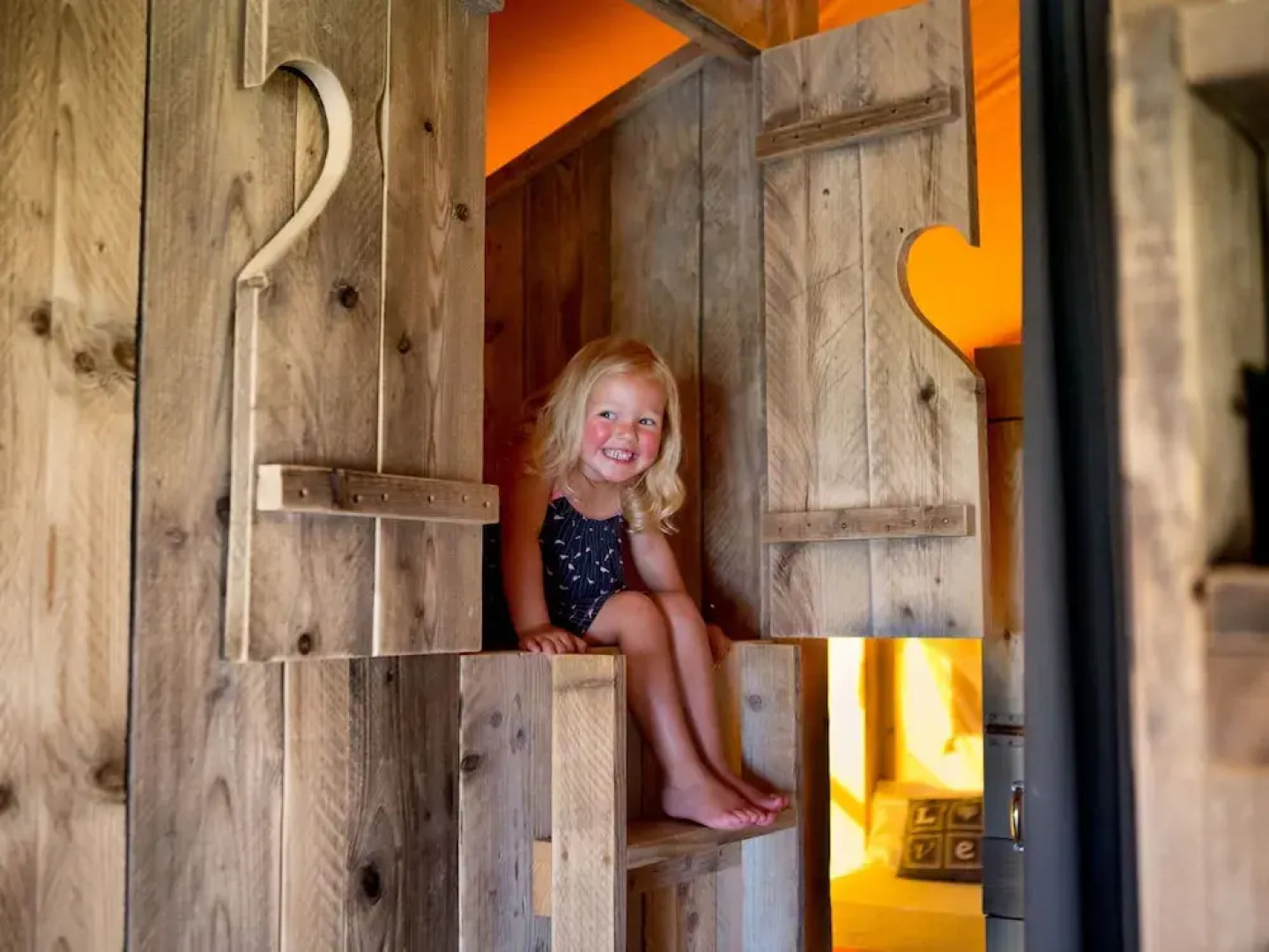 Tent Lodge With Sanitary Facilities at the Bedafse Bergen - Campsite