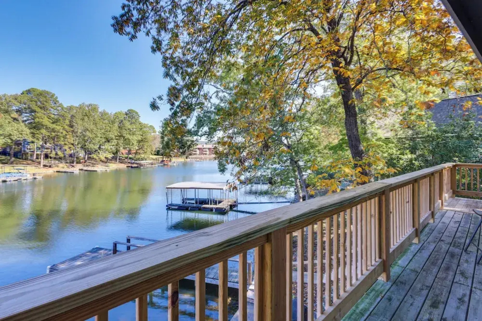 Private Dock & Deck: Lakefront Hot Springs Home!