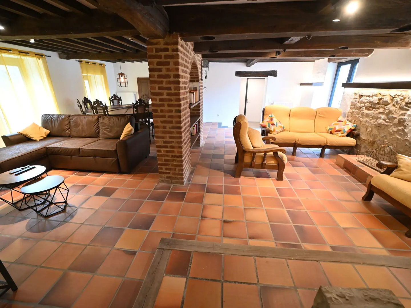 Water mill in Baillonville with swimming pool and sauna