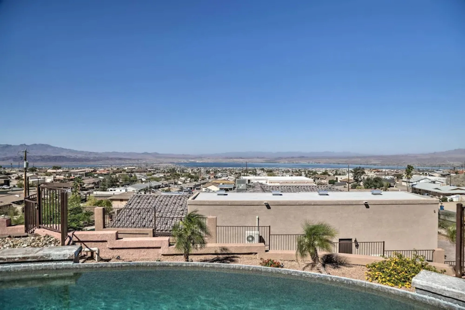 Patio + Lake Havasu View: Scenic Gated Retreat!