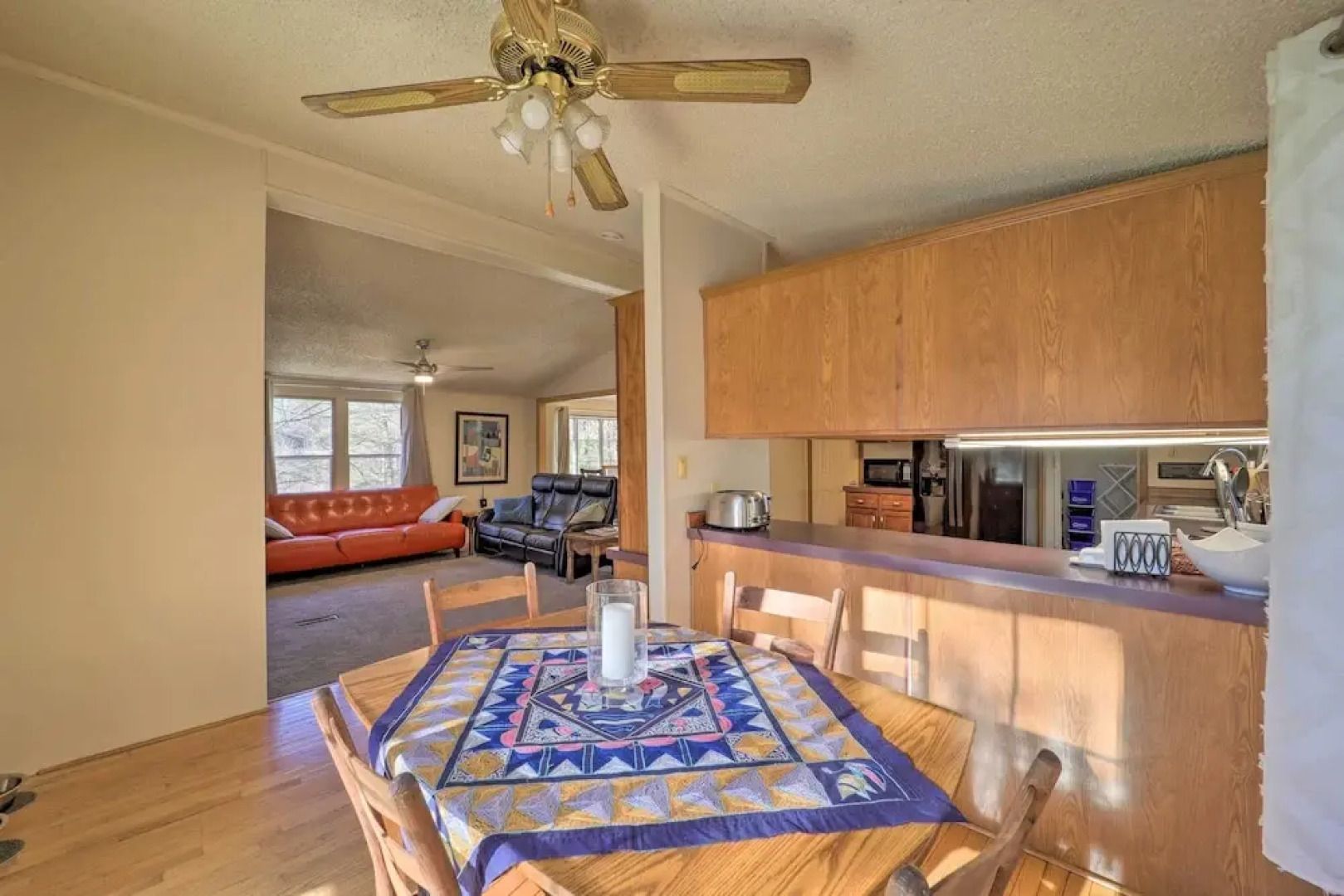 Deck + 2 Fire Pits: Riverfront Spruce Pine Rental!