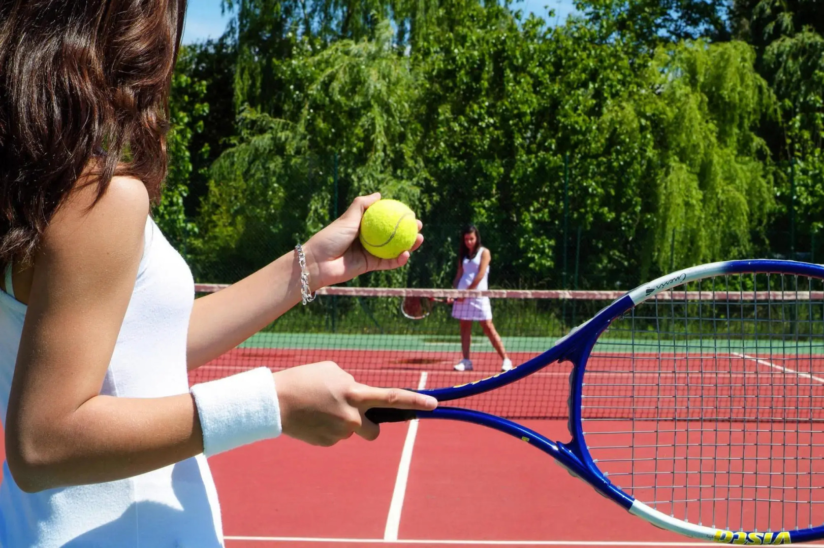 Terraced house with air conditioning in the residence Le Clos des Oliviers