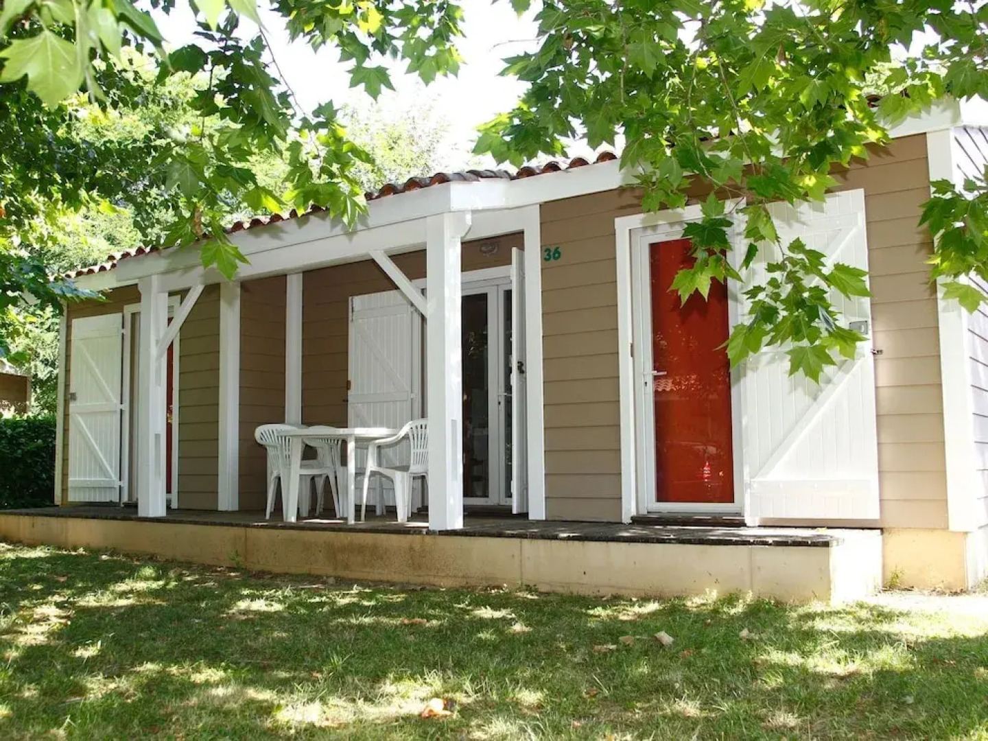 Detached Chalet With a Covered Terrace in Green Surroundings