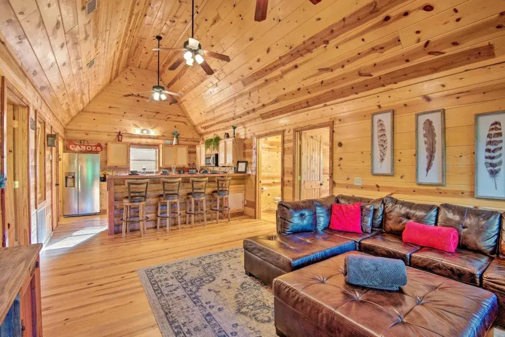 Quiet Mountain Fork River Cabin w/ Water-view Deck