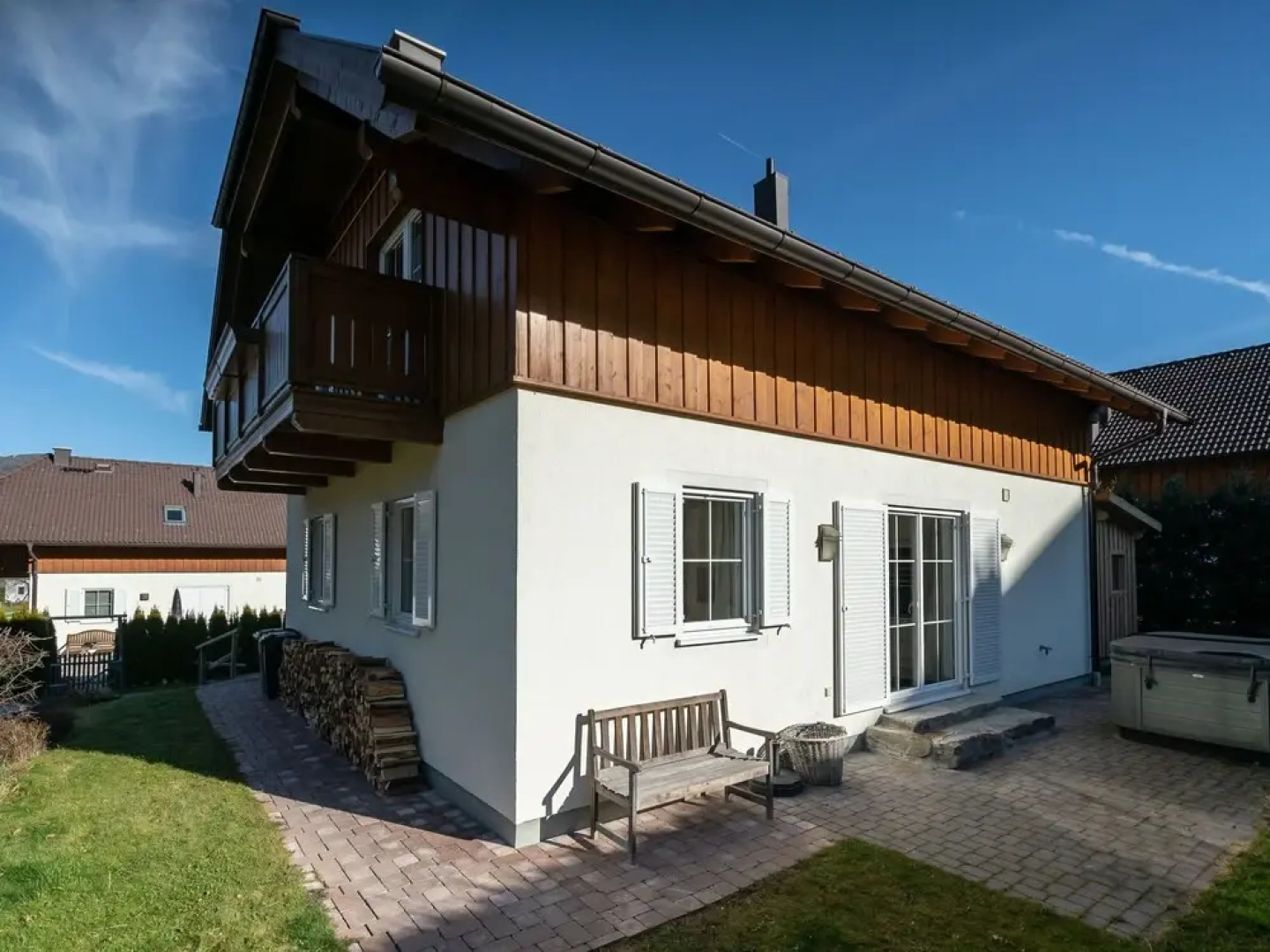 Fancy Chalet In Sankt With Sauna Jacuzzi And Ski Storage