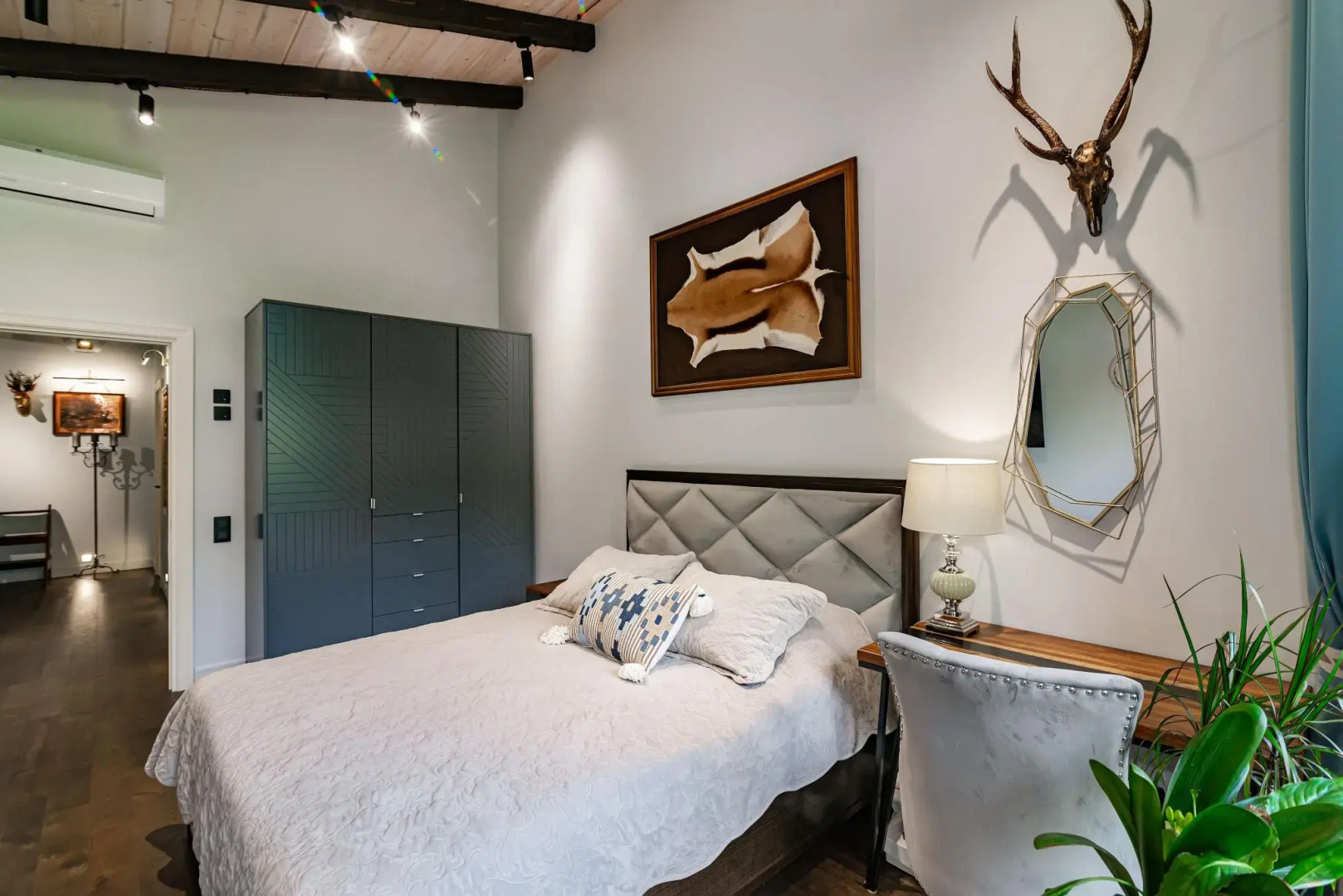 Шале Камин в снегах