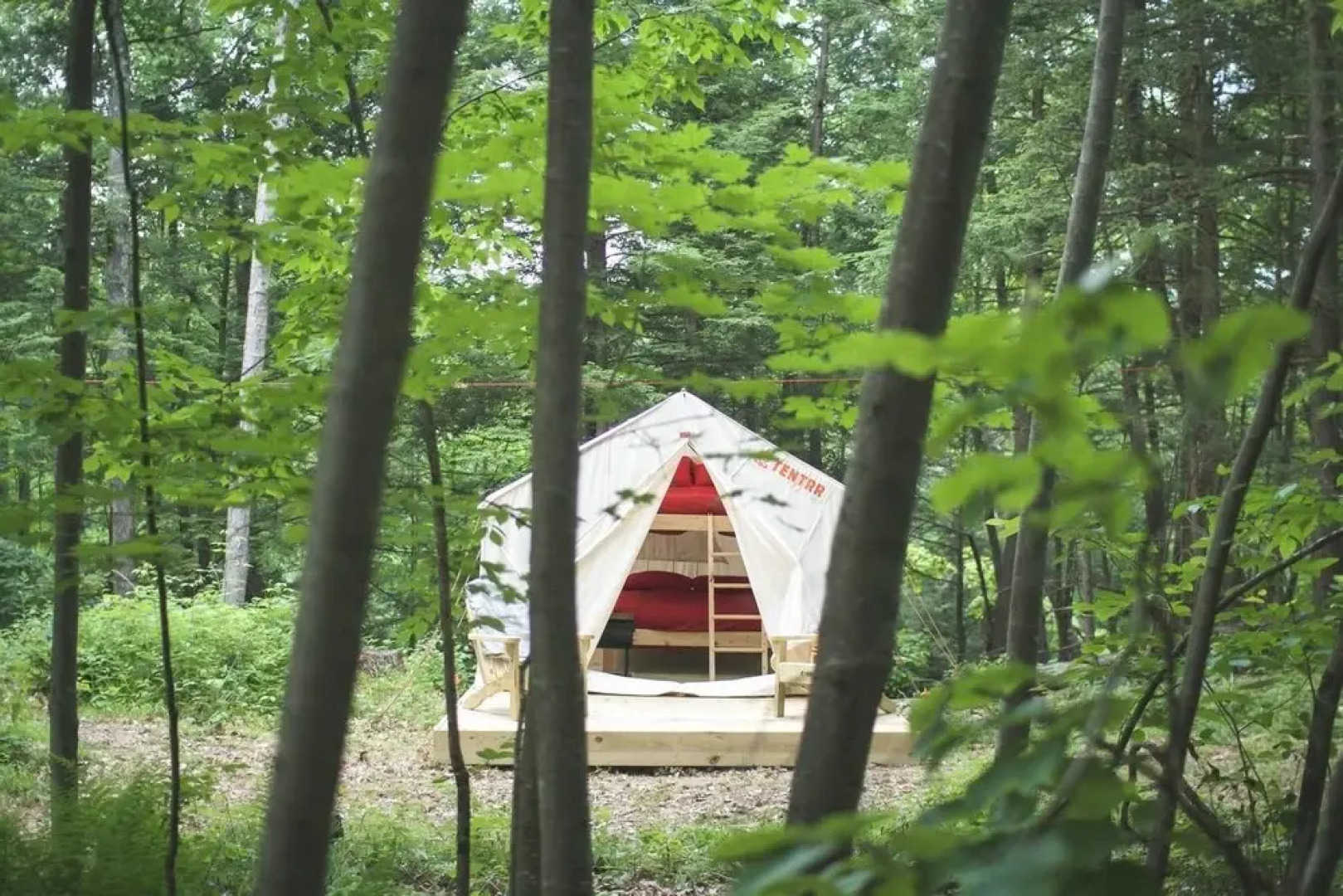 Tentrr- Hucklebuck Railway Camp