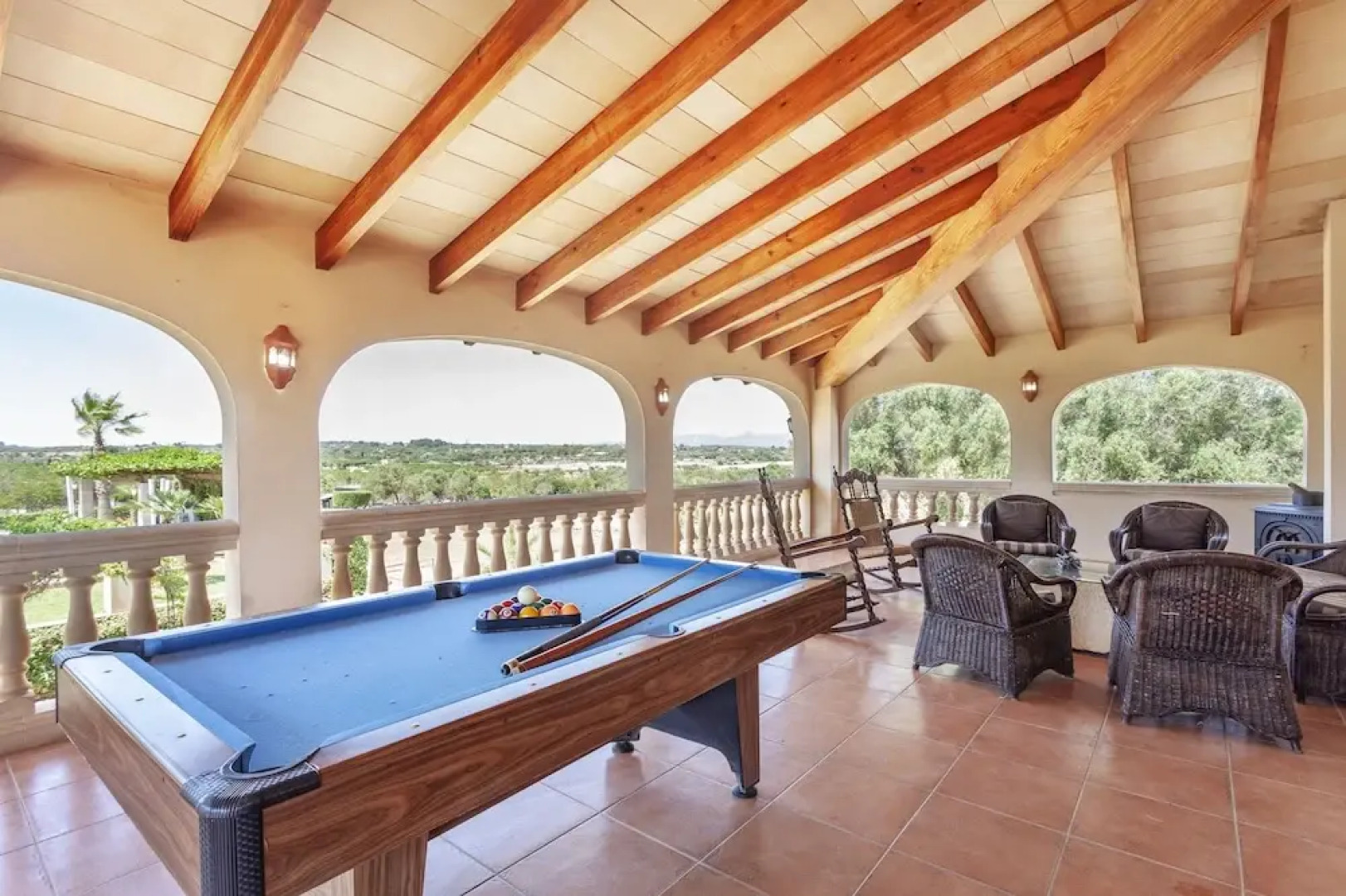 Villa in Can Picafort, Located in the Countryside, Near the Beach, has 5 Bedroom