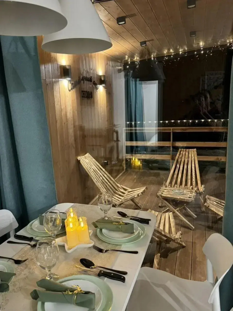 Дом с видом на peку