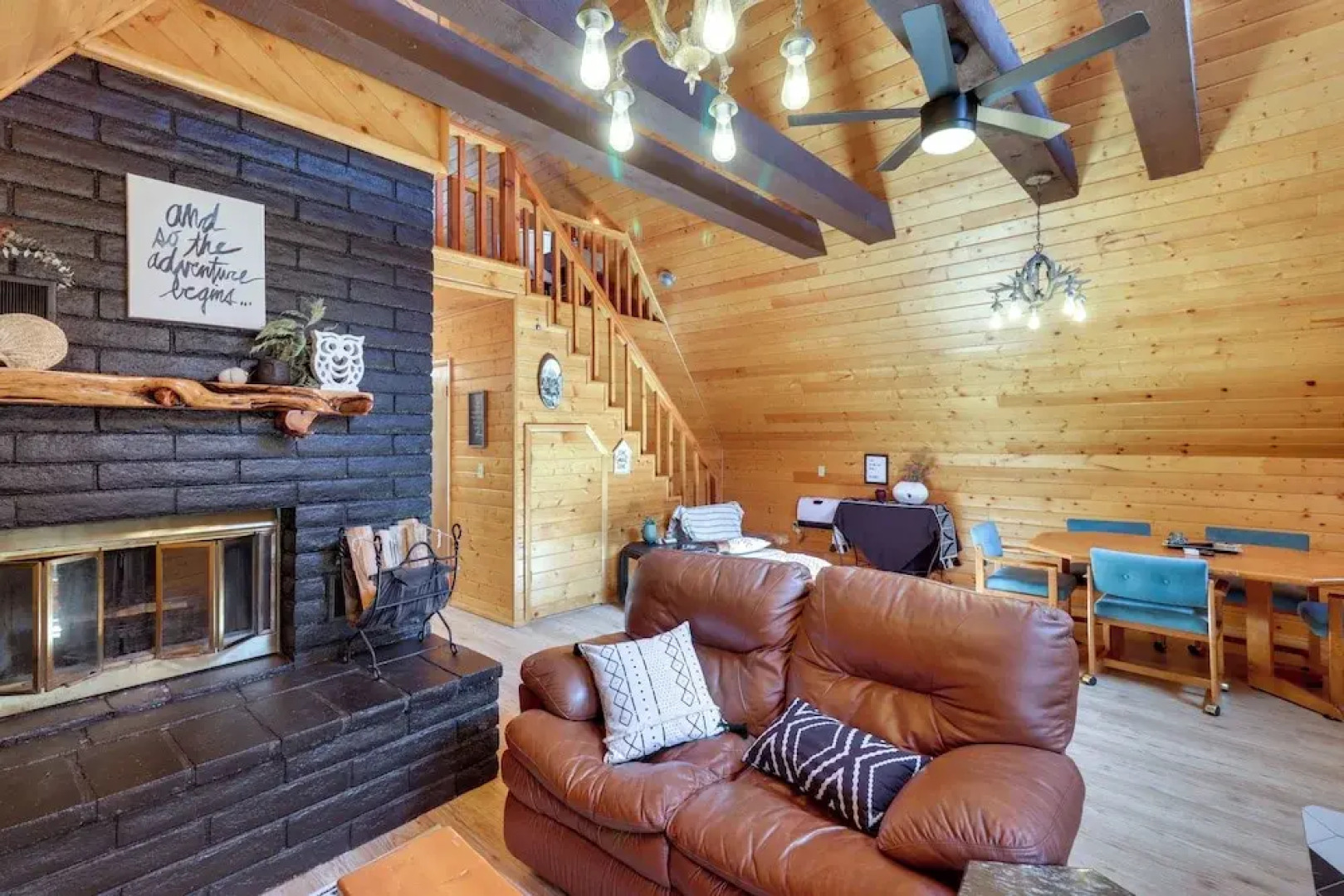 Rustic-modern Overgaard Cabin w/ Decks & Fire Pit!