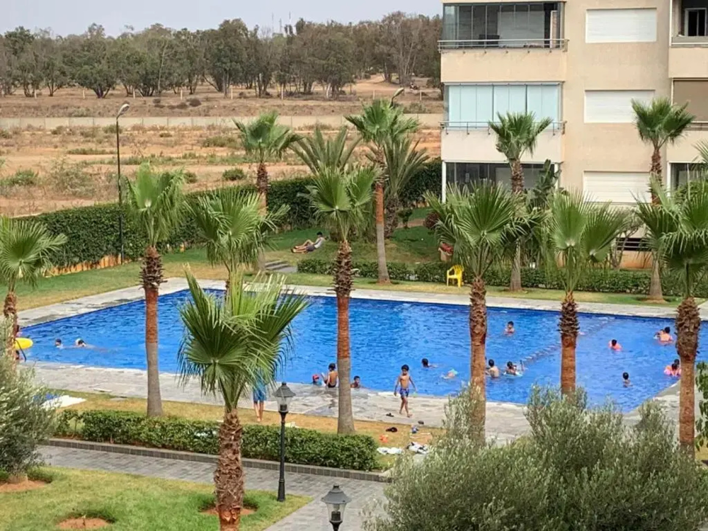 Lovely Apartment in the best area of city Orchidées with 2-bedroom with a nice pool and garden