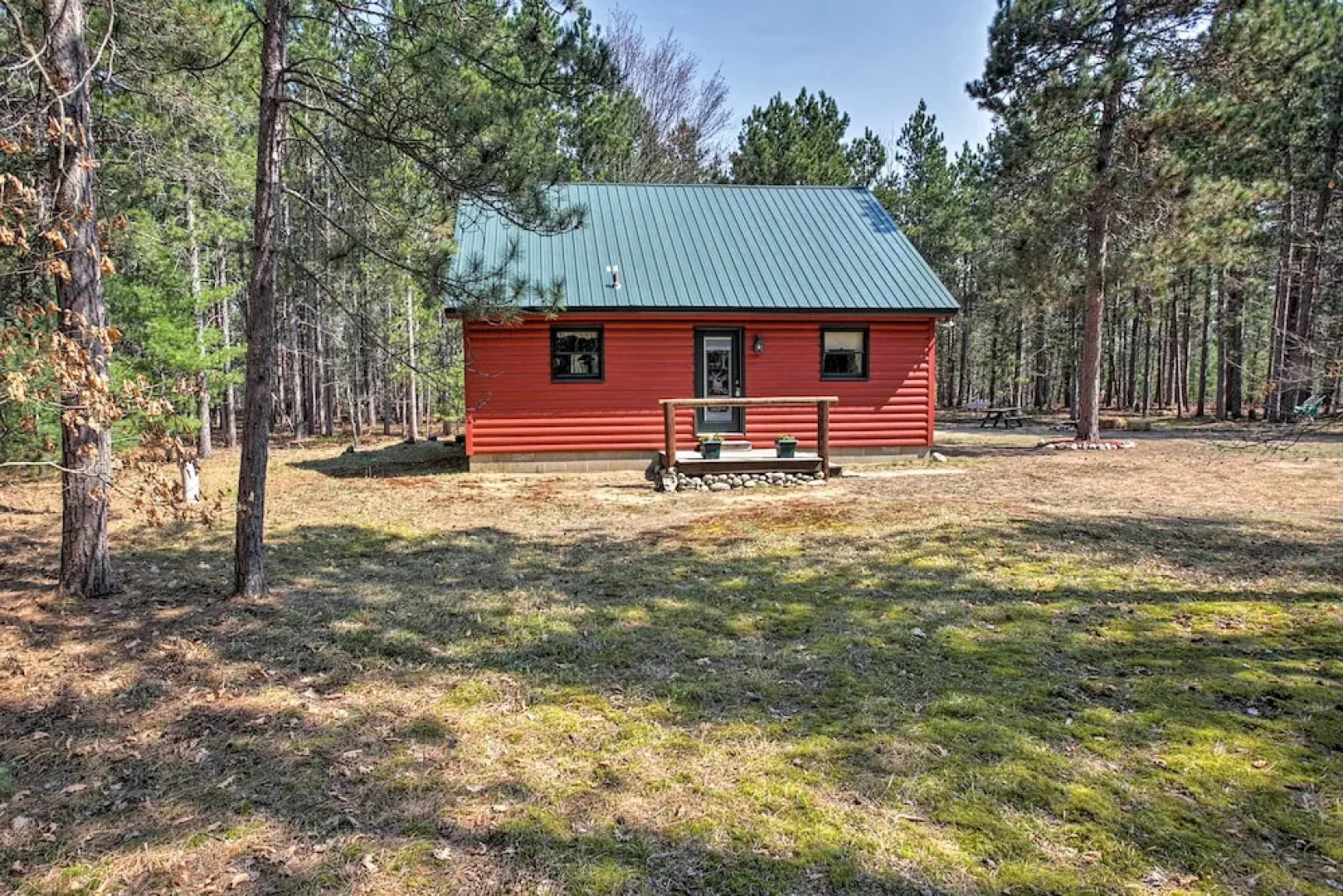 Private South Boardman Cabin on 10 Forest Acres!