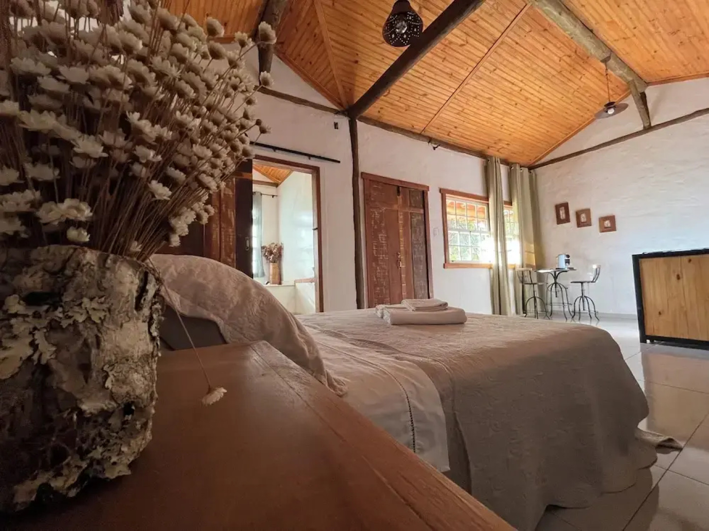 Serra a vista chalés