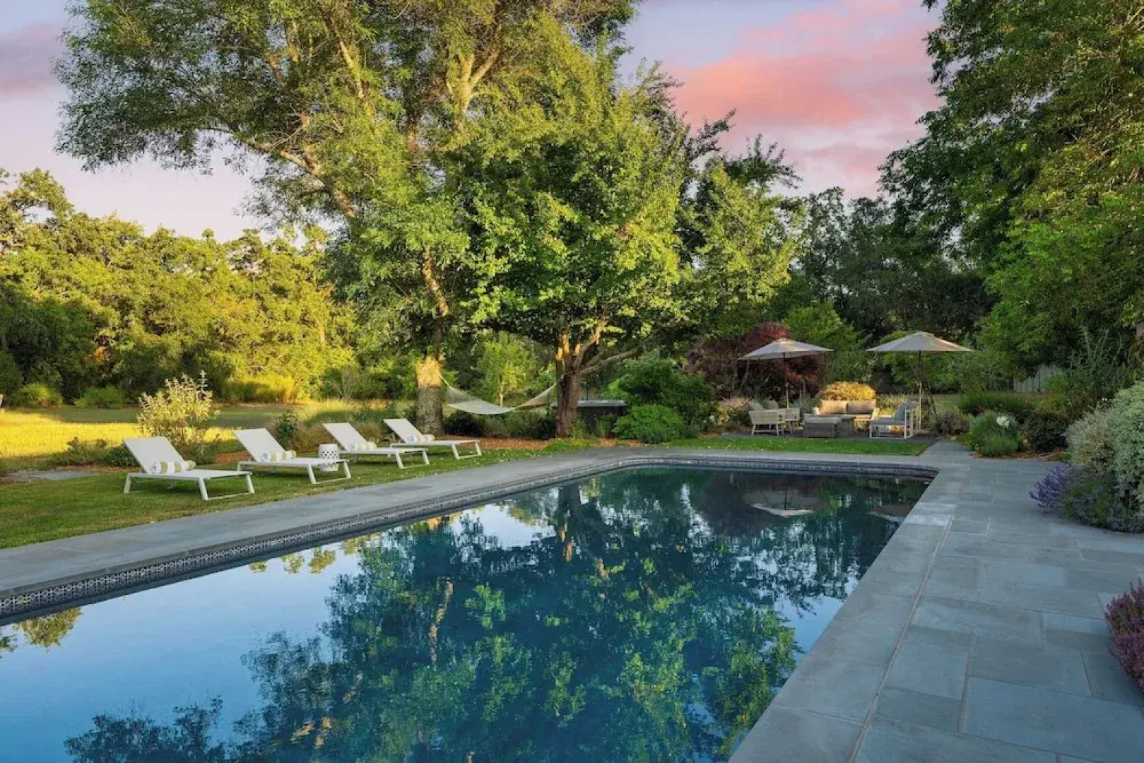 Glen Ellen Escape 5BR Retreat w/ Pool, Hot Tub, Hammocks & Vineyard Views