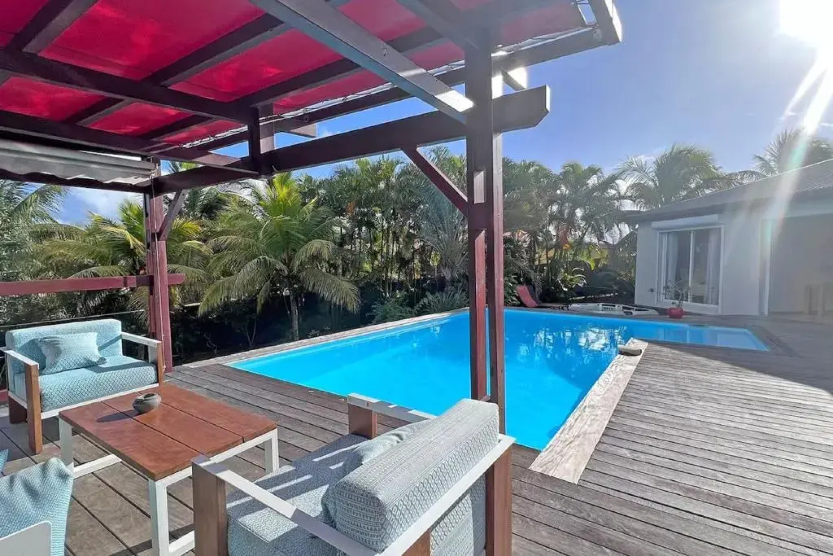 Villa de 4 chambres avec piscine privee jacuzzi et jardin clos a Baie Mahault a 5 km de la plage