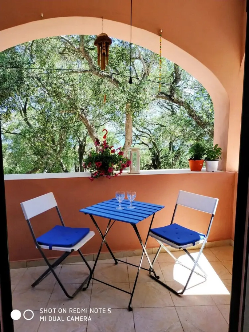 Studio in Lakka, With Wonderful sea View, Shared Pool and Furnished Terrace Near the Beach