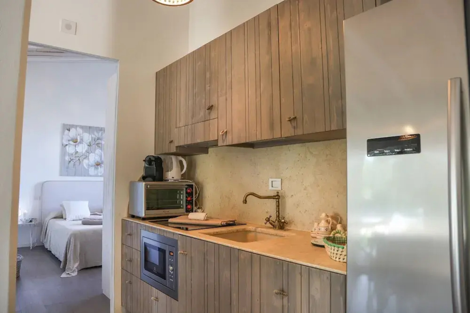 TD Il Vecchio Fienile Outdoor Kitchen with Pool View