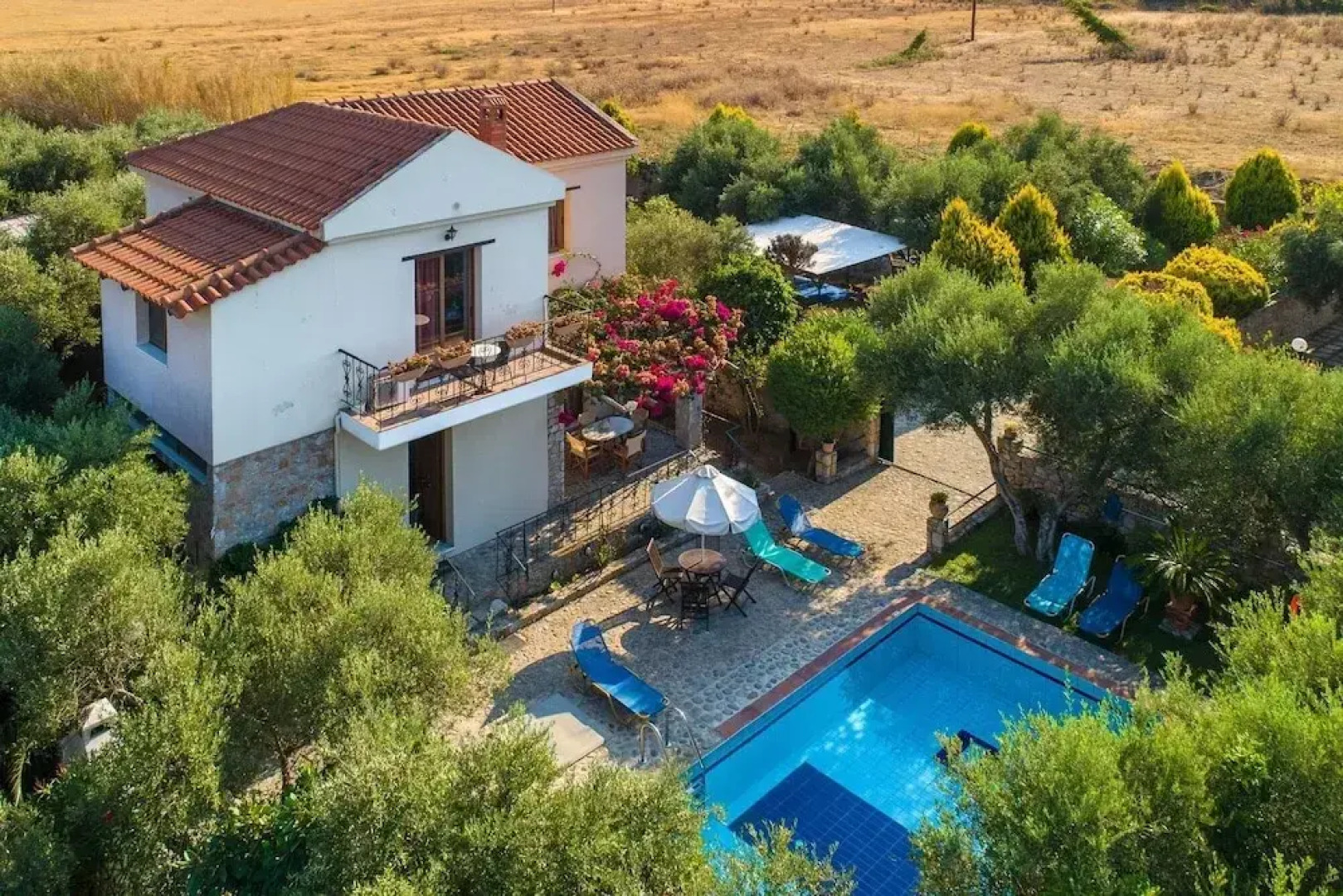 Villa Nineta Large Private Pool Walk to Beach Sea Views A C Wifi Car Not Required - 1606