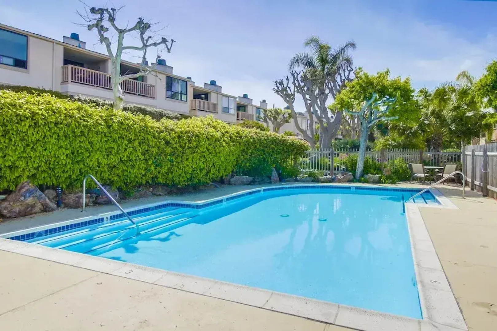 Beachfront Townhome in Solana Beach features Private Den SS166 by RedAwning
