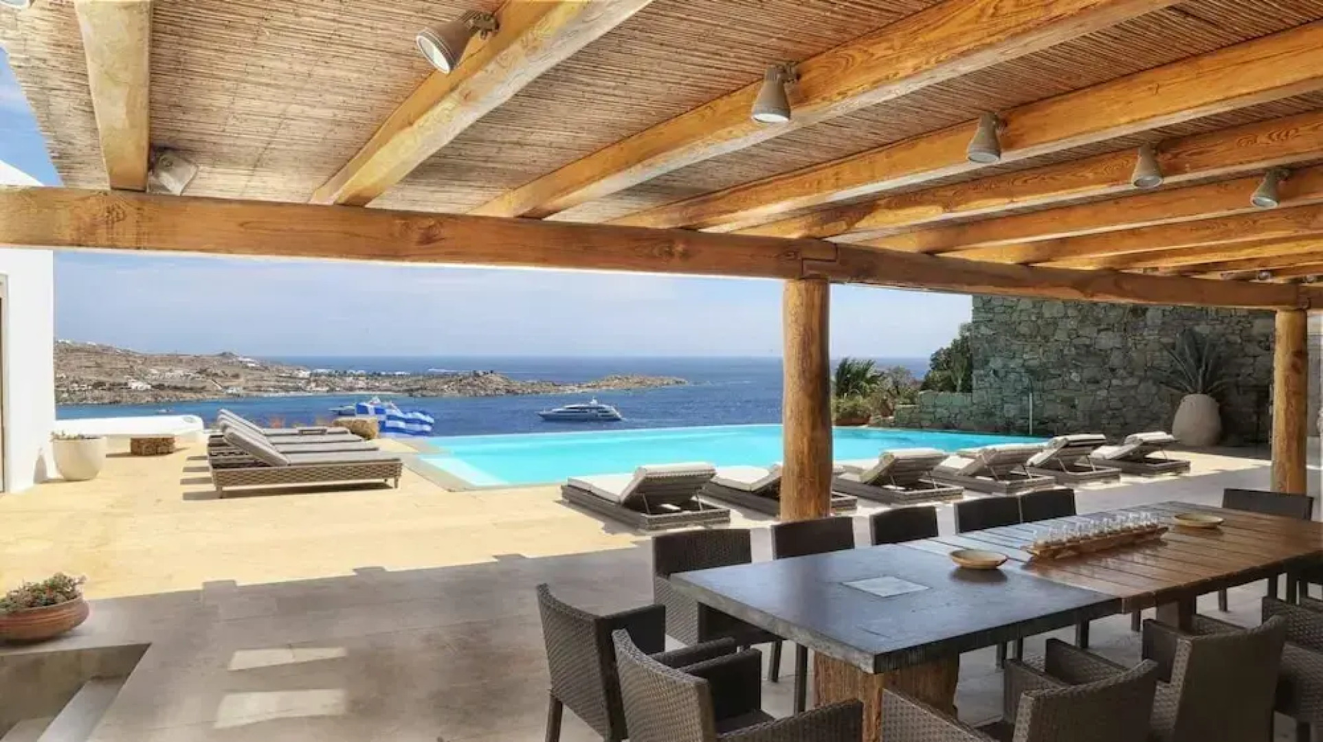 Beautiful Mykonos Villa Coral Villa 8 Bedrooms BBQ Private Swimming Pool