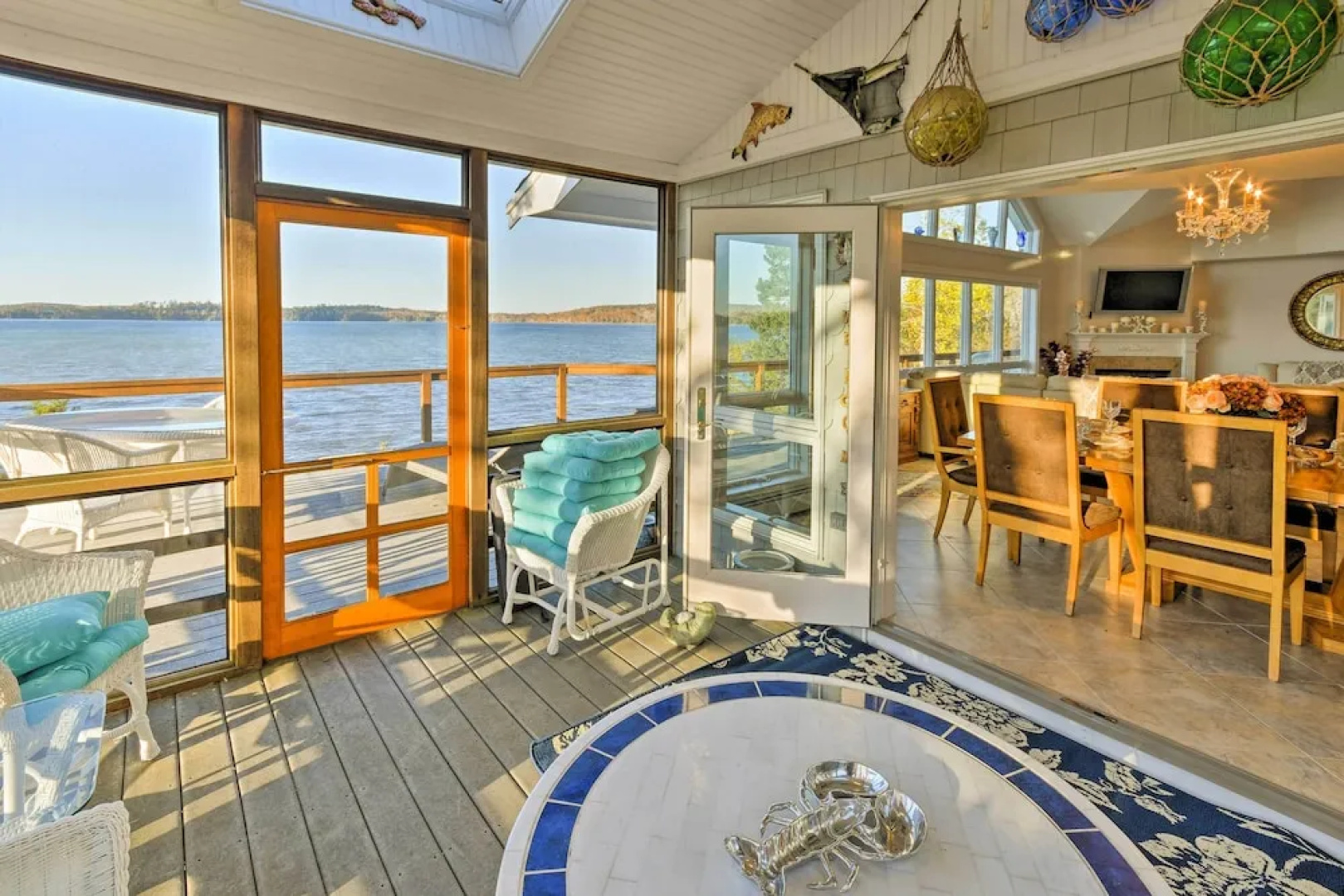 Luxurious Oceanfront Flanders Bay Home w/ Kayaks!
