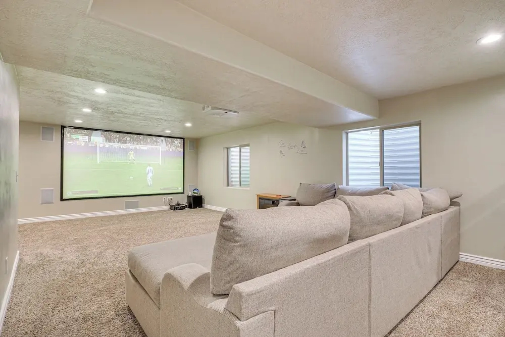 Home Theater & Patio: South Jordan Basement Unit