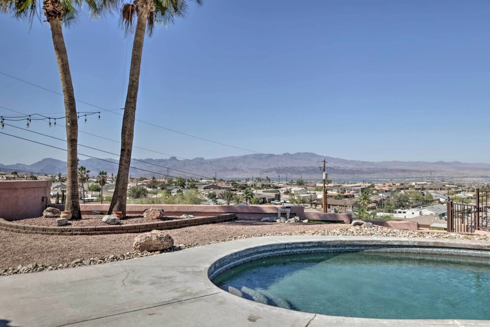 Patio + Lake Havasu View: Scenic Gated Retreat!