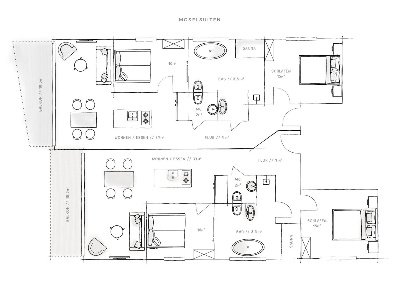 STEILLAGE - Design Moselsuiten mit Panoramablick und SPA