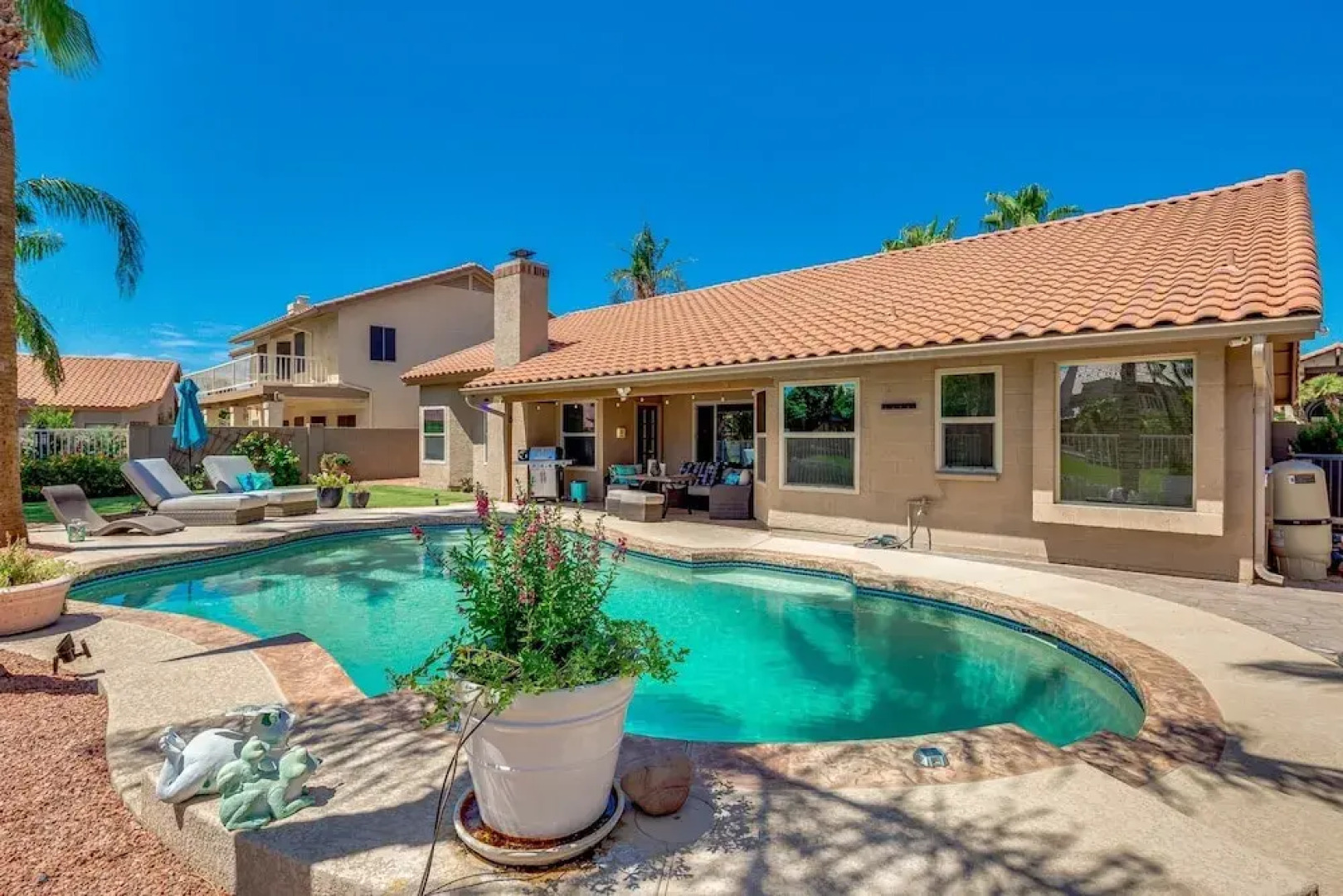 Updated Waterfront Home W/ Private Heated Pool & Garage. Near Arrowhead Shops! By Redawning