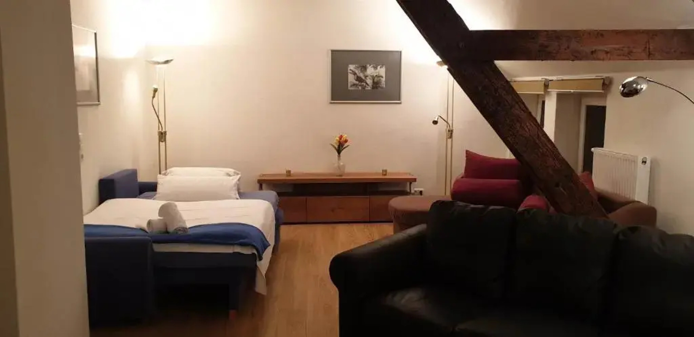 Apartment With Garden and City View