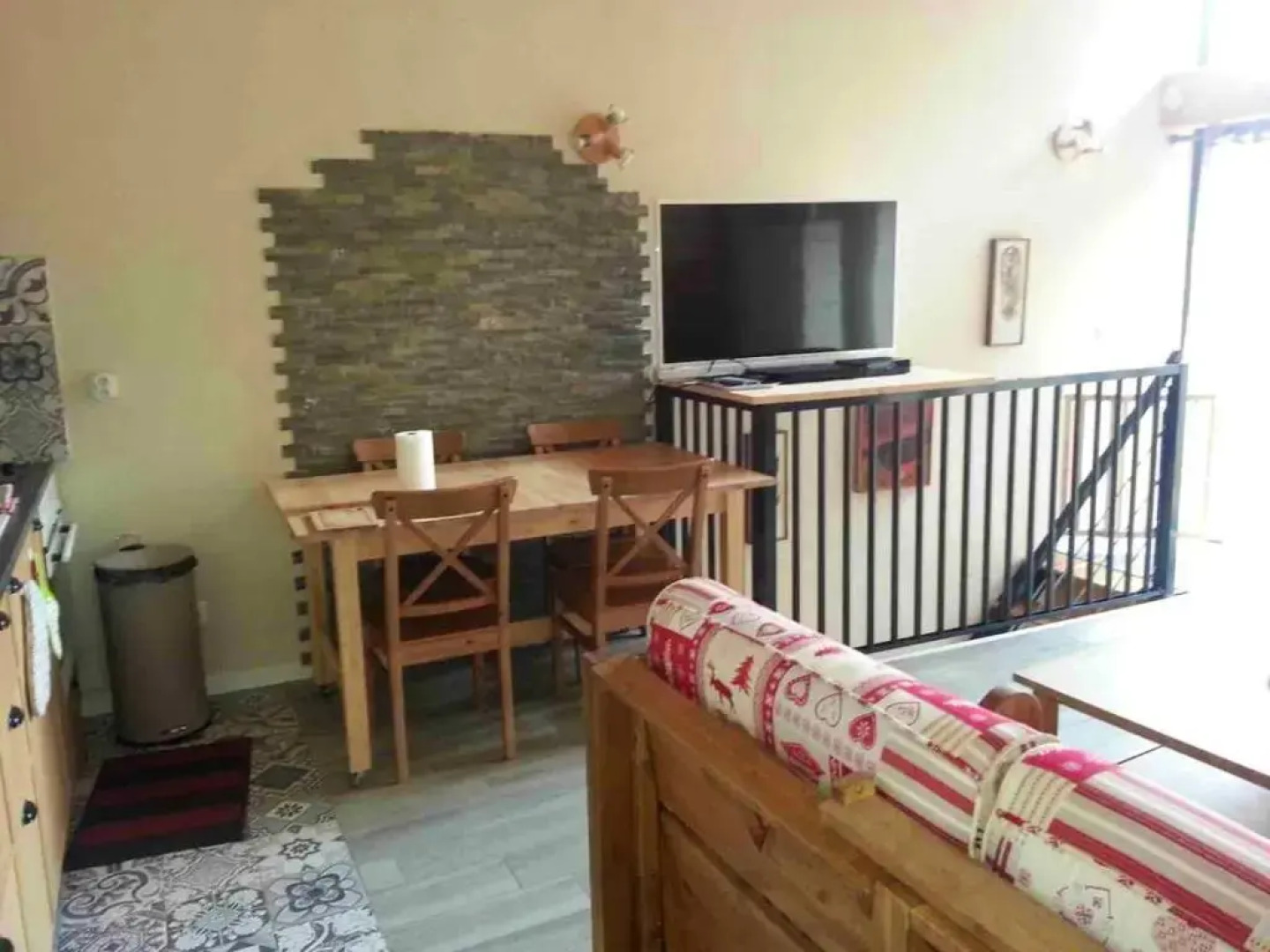 Maison de 3 chambres avec balcon amenage et wifi a Courchevel a 1 km des pistes