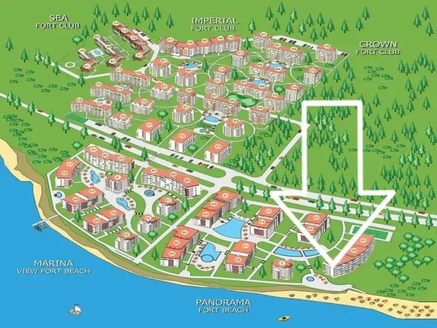 1st line Private Apartment in Fort Noks Panorama Fort beach , Sveti Vlas,