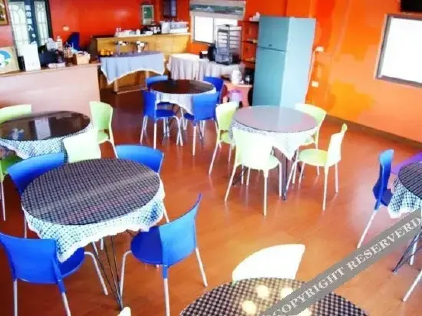 Green is land Want Park for vocation blockhouse