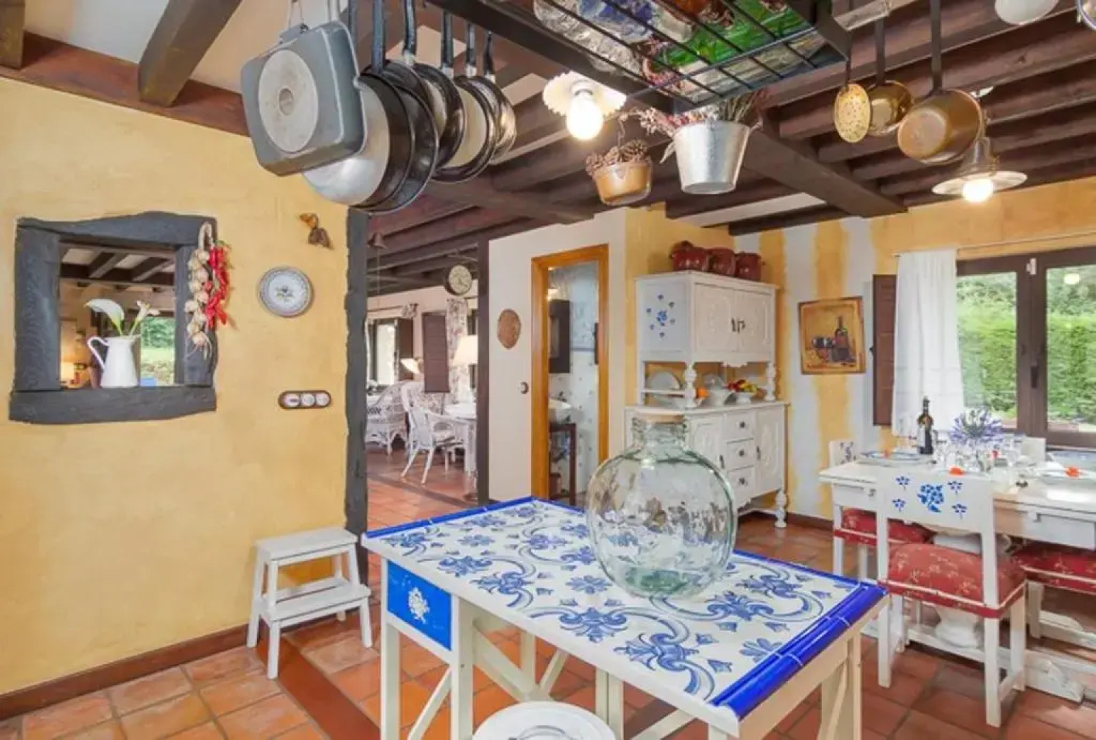 House with 3 bedrooms in Cantabria with wonderful lake view enclosed garden and WiFi 11 km from the beach