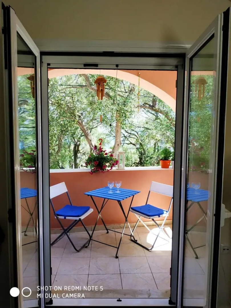 Studio in Lakka, With Wonderful sea View, Shared Pool and Furnished Terrace Near the Beach