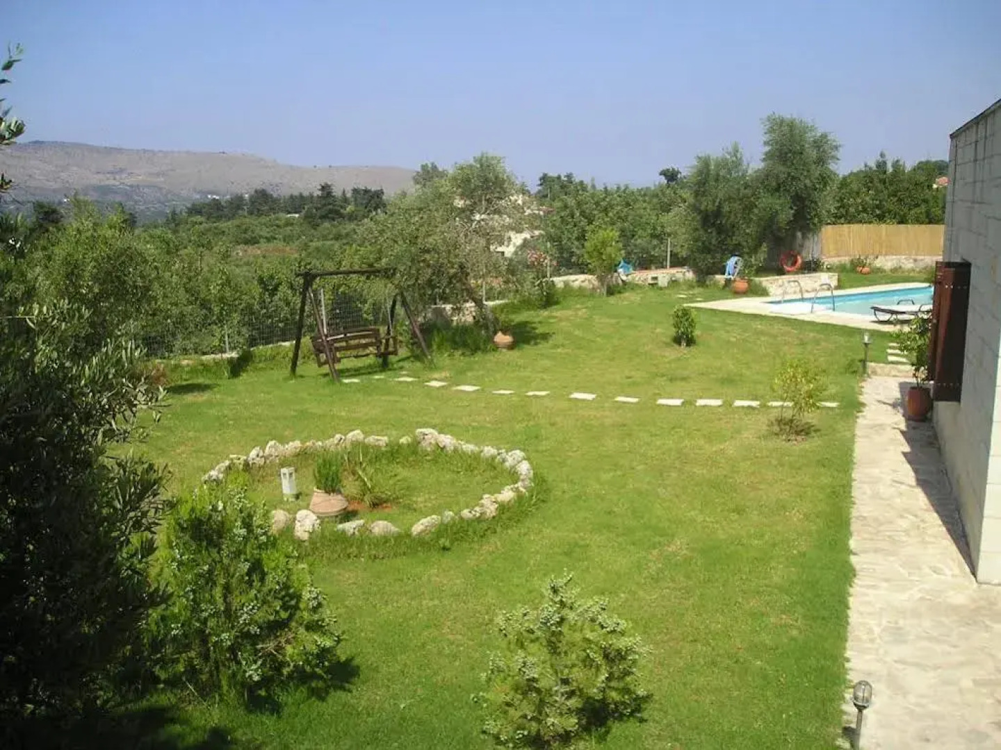 Villa Aloni-traditional Stone Villa With Nice View,pool and Garden