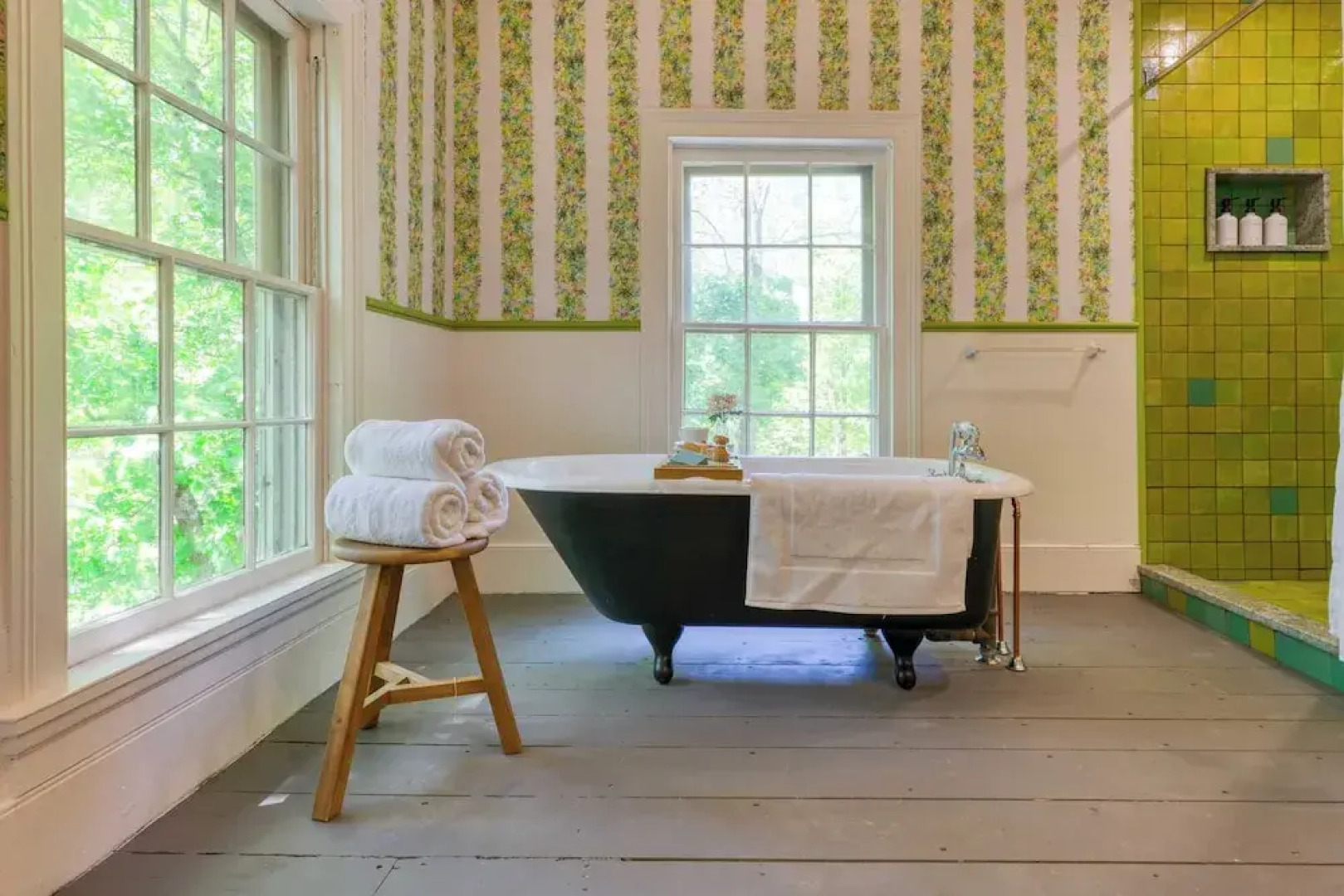 Relax in Style at Historic Modern on Main With Modern Amenities & Wooded Views