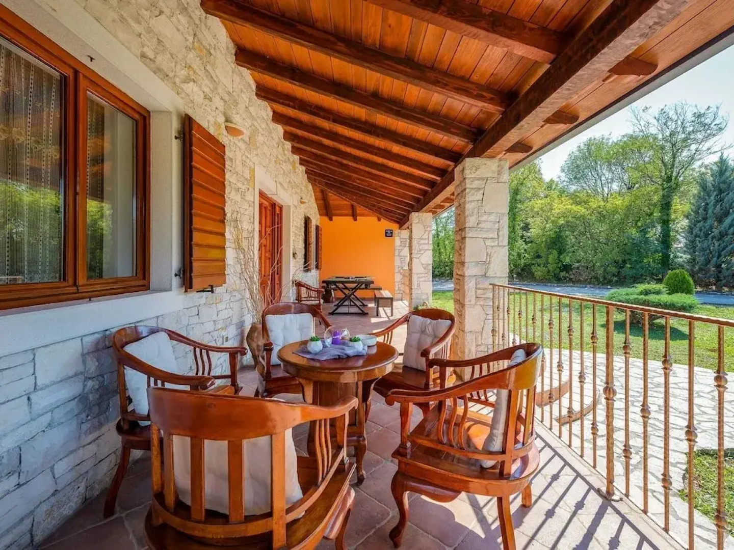 Rustically Furnished Villa With Swimming Pool and Spacious Yard Near Labin