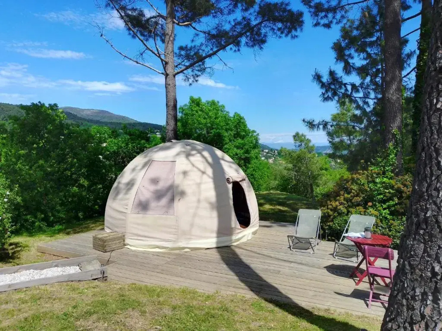Les O de Privas 1 unique Tente Wigwam avec sa piscine privative xxx SPA avec supplement xxx
