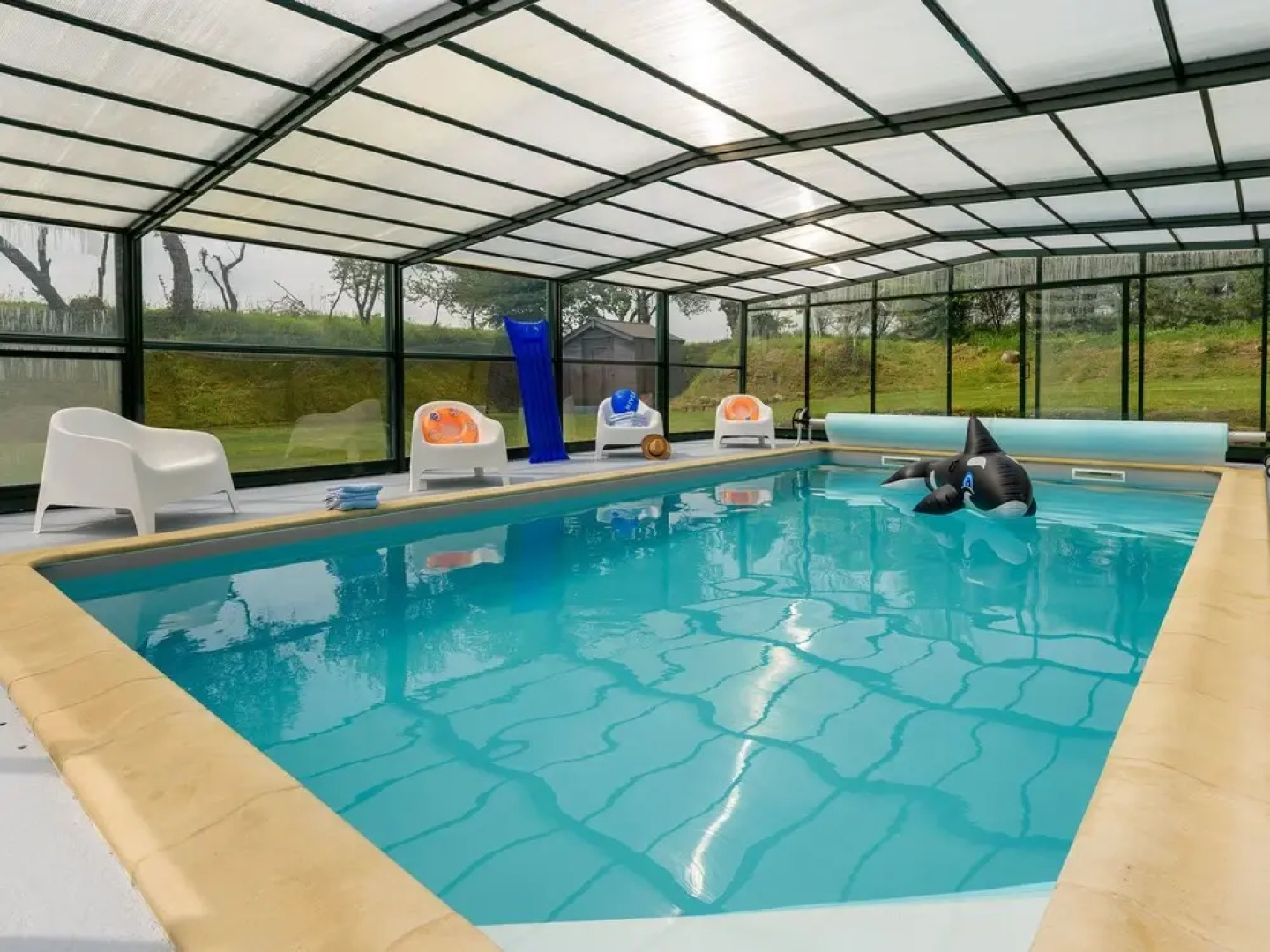 Chic Cottages in Plouguin France With Private Swimming Pool