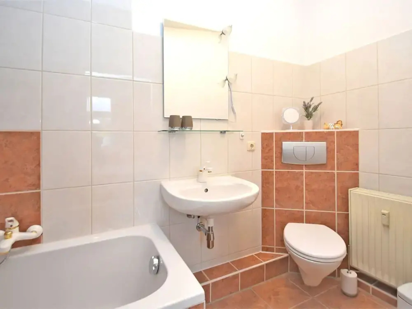 Apartment in Mülsen With Balcony, Heating, Garden Furniture