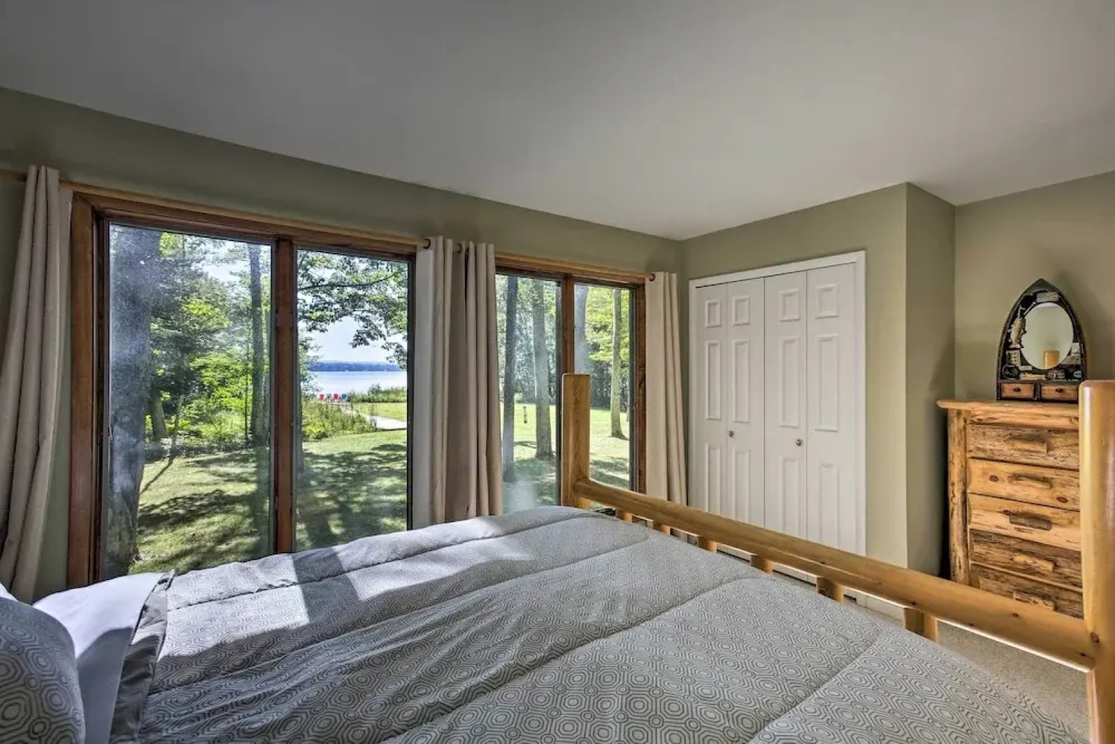 Interlochen Home on Green Lake w/ Dock & Beach!