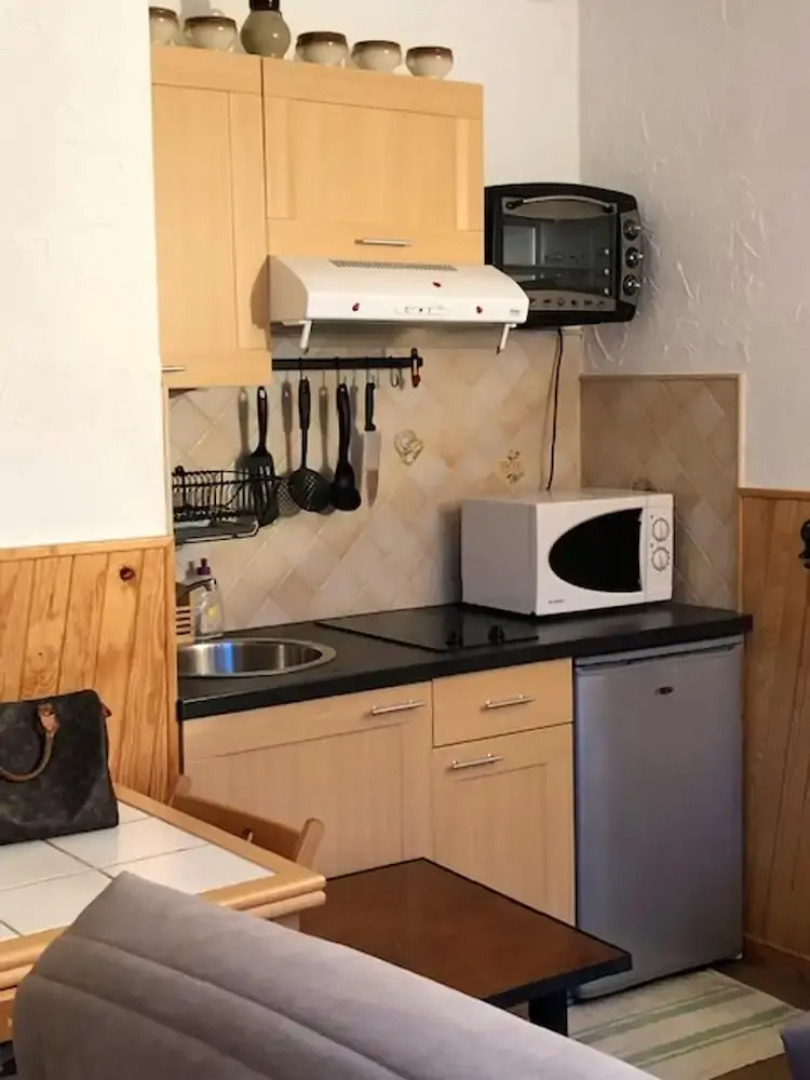 Studio in Saint-étienne-de-tinée, With Wonderful Mountain View and Terrace - 600 m From the Slopes