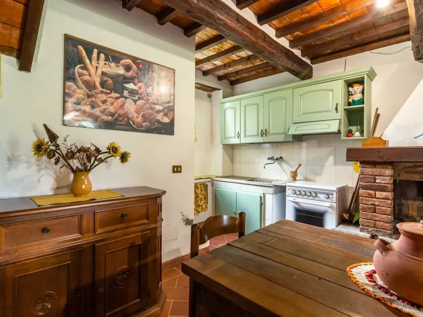 Farmhouse With Pool View