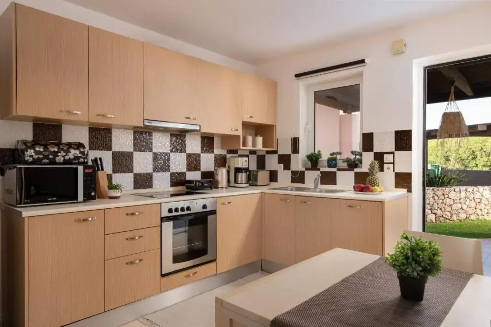 Next to Haraki beach , taverns bars & 10 to Lindos