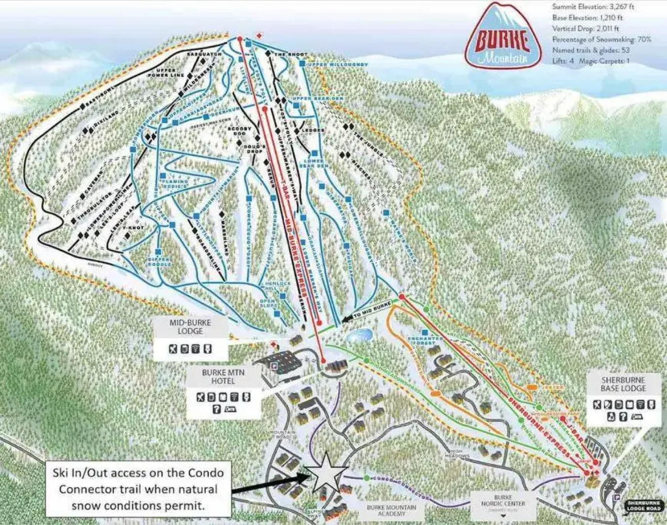 Burke Abode - Trailside Condo with King & Full Beds