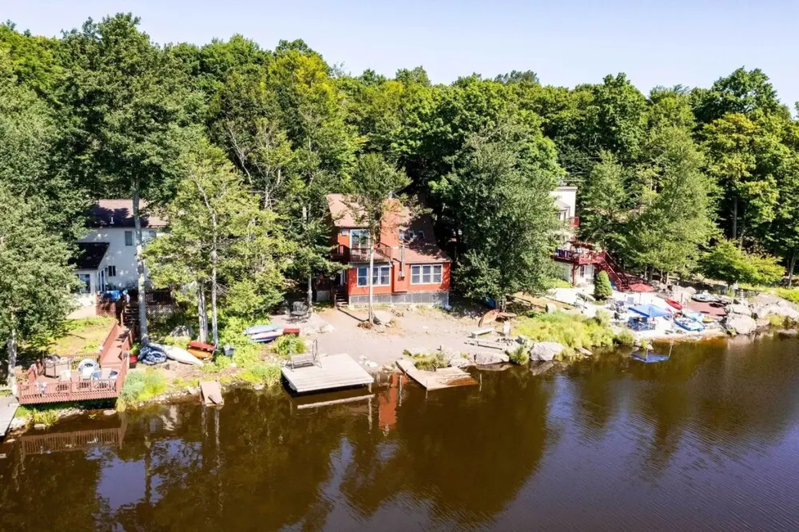 Lakefront Retreat w/ Dock & Yard in Tobyhanna!