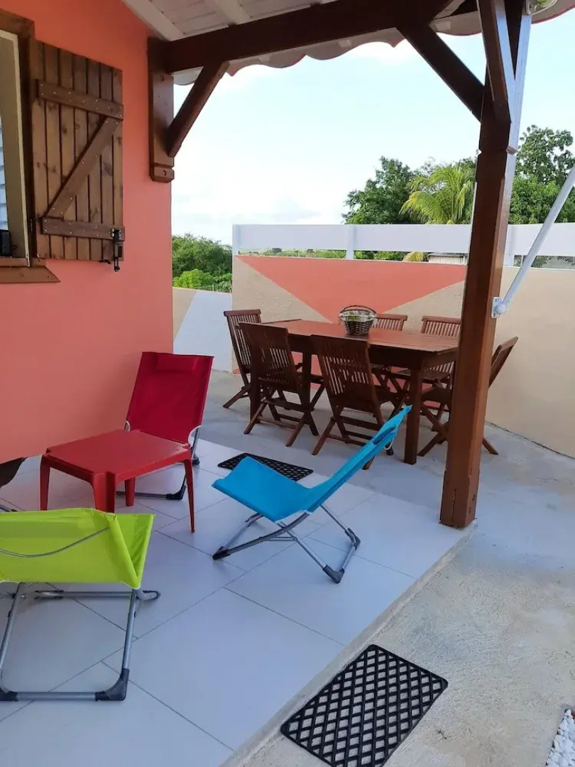 House With 2 Bedrooms in Petit-canal, With Wonderful sea View, Enclosed Garden and Wifi - 8 km From the Beach