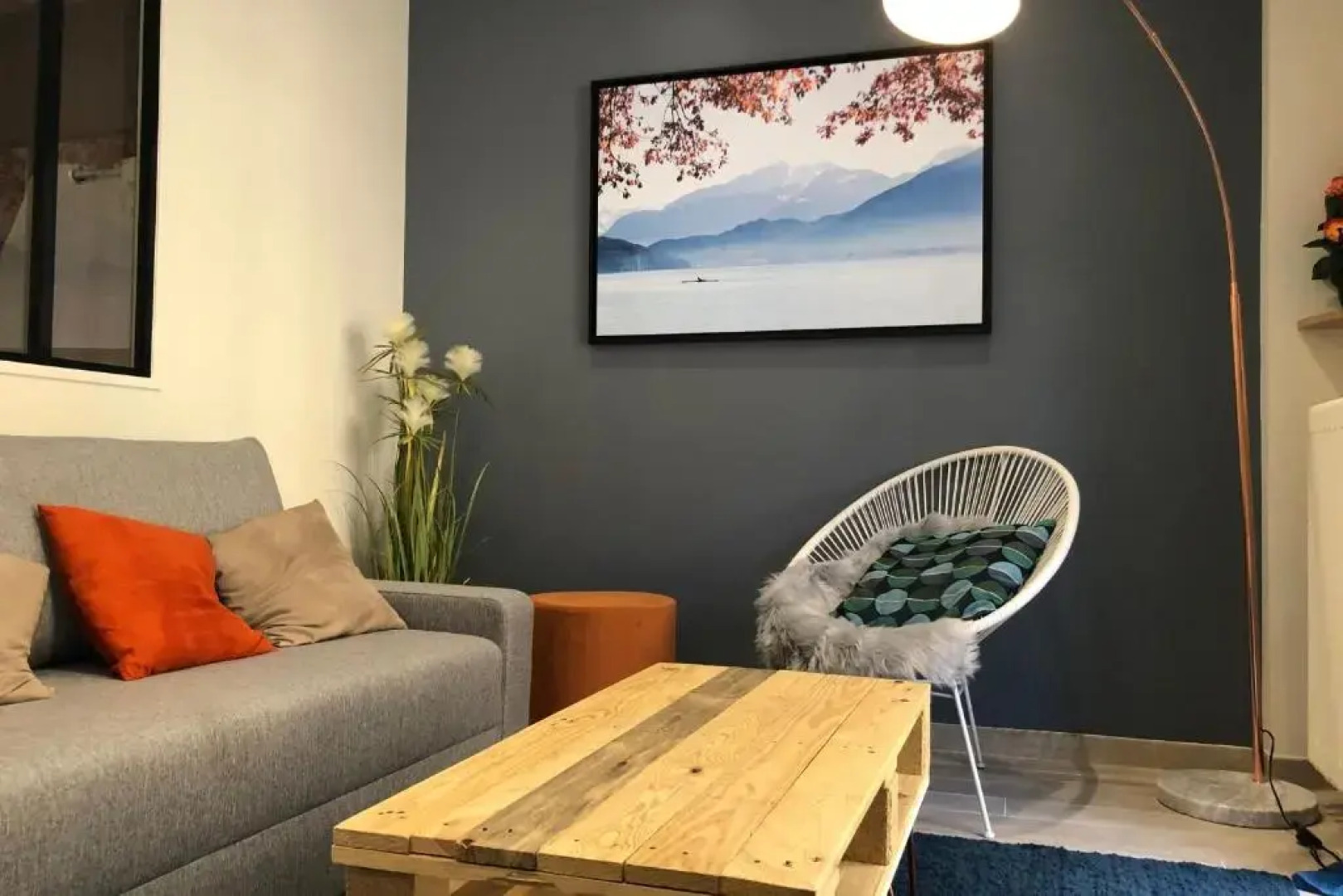 Appart moderne 1ch terrasse sur canal Lac à 400m