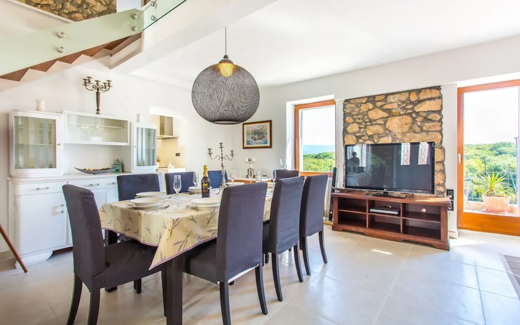 Villa With 4 Bedrooms in Dobrinj, With Private Pool, Furnished Terrace